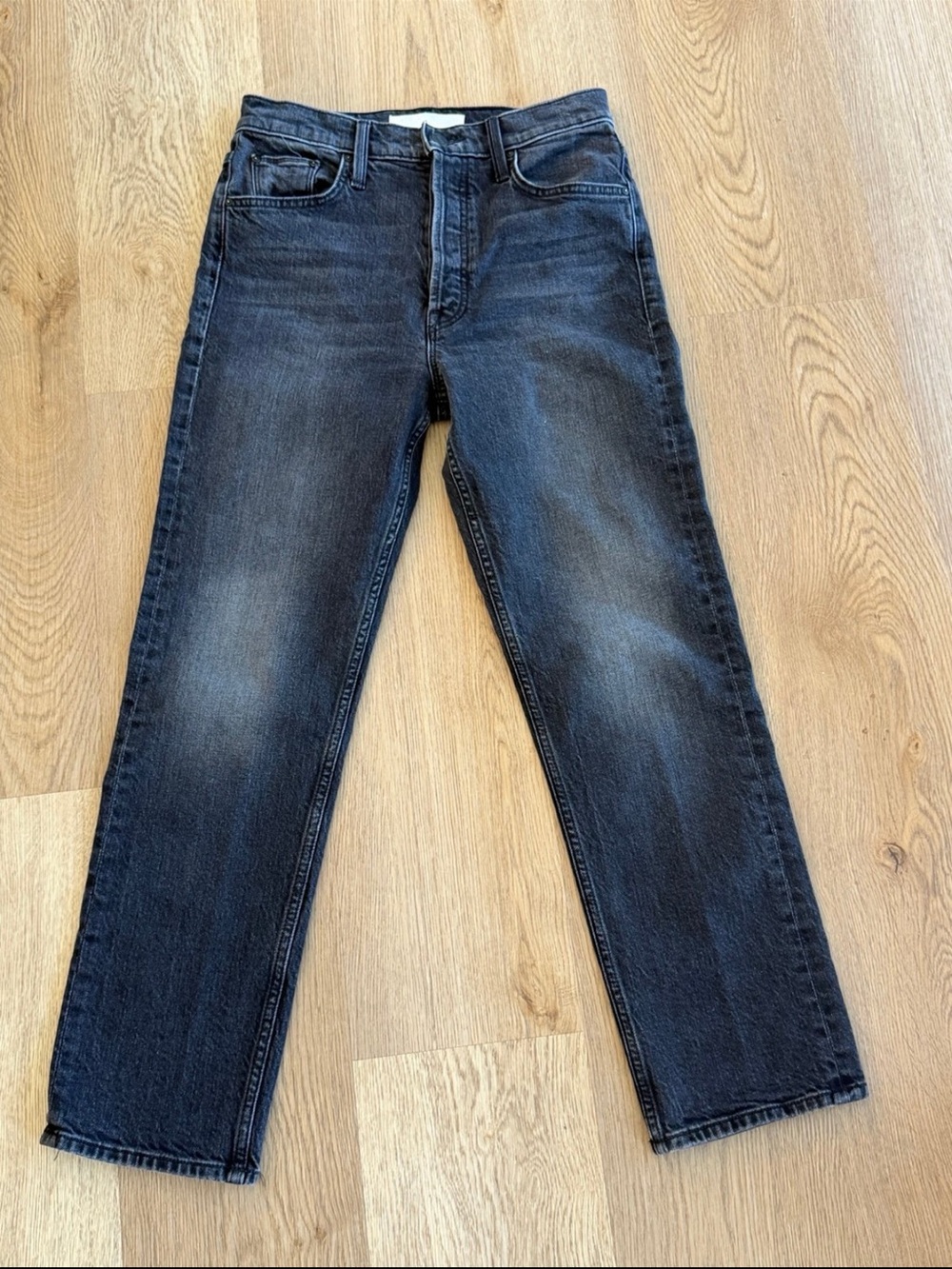Mother The Tomcat Black Ankle Jeans